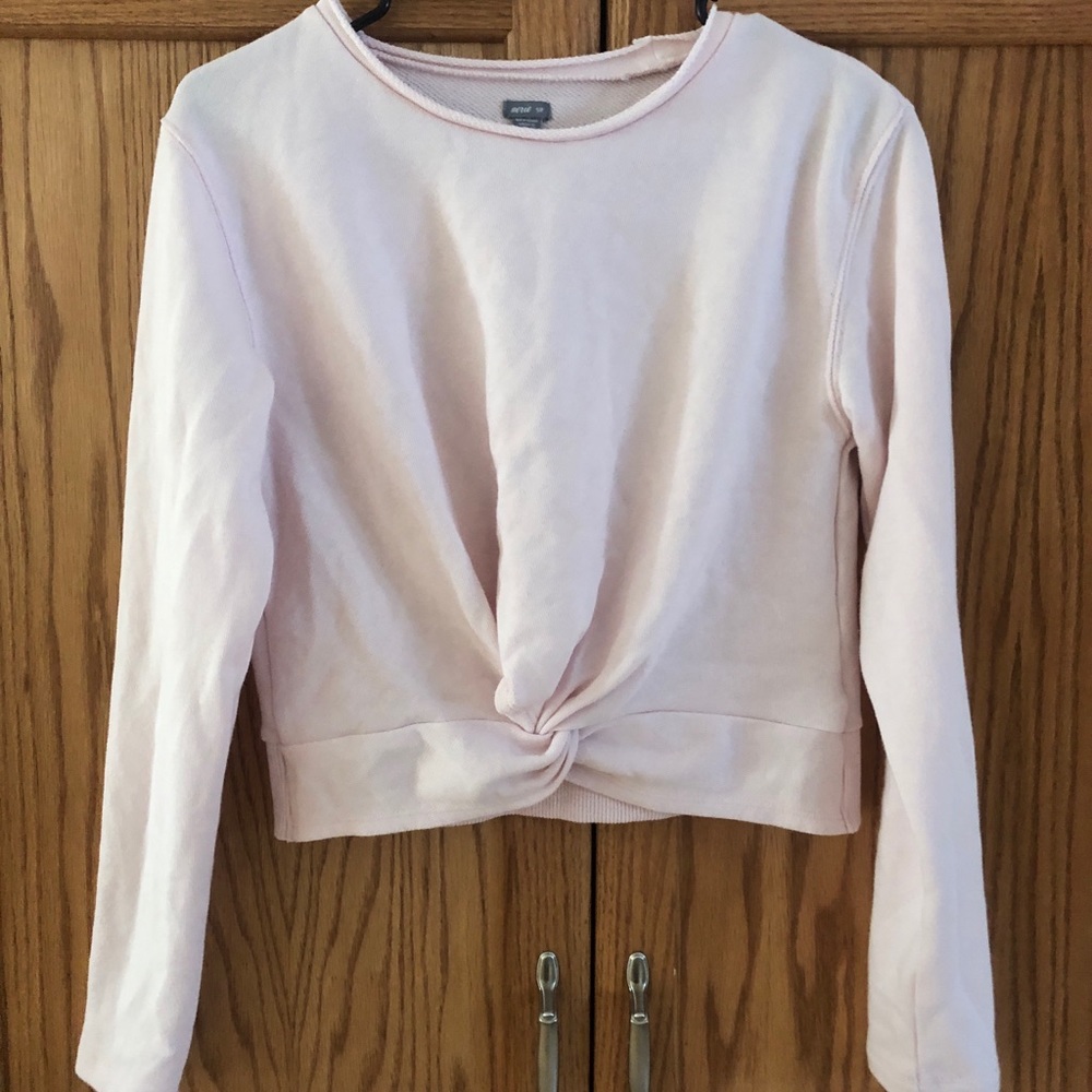 Aerie pink crop top size s